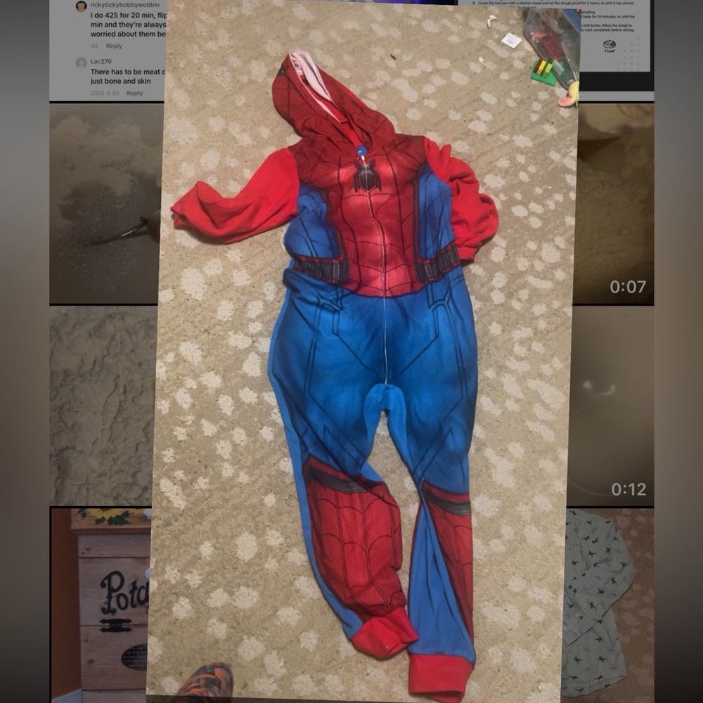 Kids Superhero Costume - Red and Blue